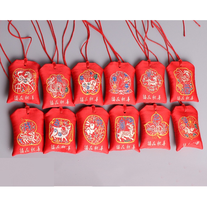 Túi Phước Lành Tài Lộc 12 Con Giáp Cầu Bình An May Mắn (Đã Gia Trì)