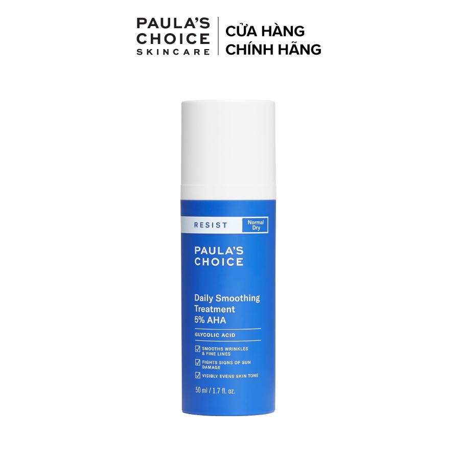 Kem tẩy da chết làm trắng sáng và đều màu da Paula’s Choice RESIST Daily Smoothing Treatment With 5% AHA 50 ml 7660