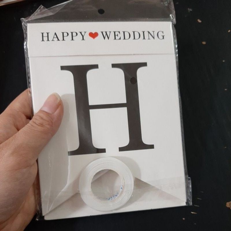 [CHẤT LƯƠNG] Dây Chữ HAPPY WEDDING Giấy