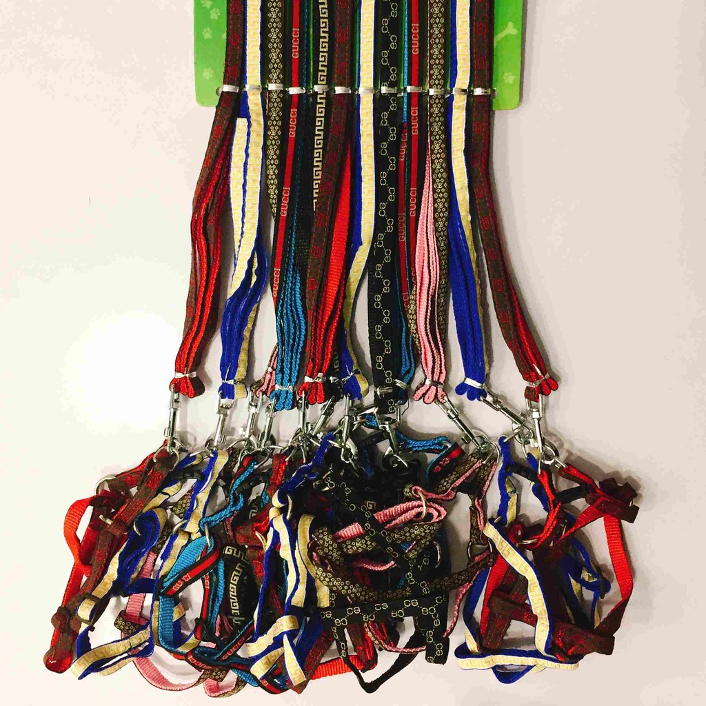 Dây Dắt Kèm Yếm Ngực Nhiều Màu Sắc Cho Thú Cưng