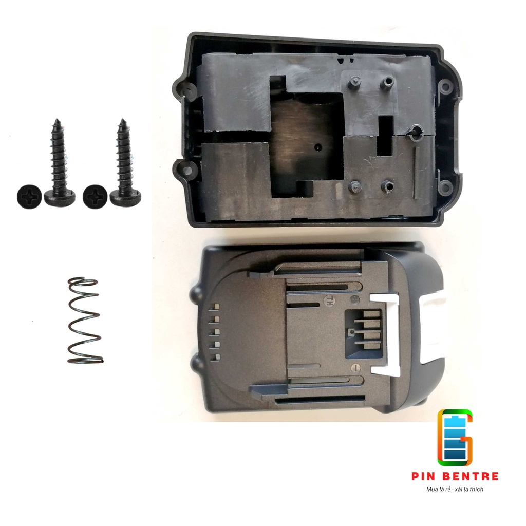 Vỏ pin Makita loại 10 viên Pin sạc Adaptor có báo Pin ( Chưa Mạch )