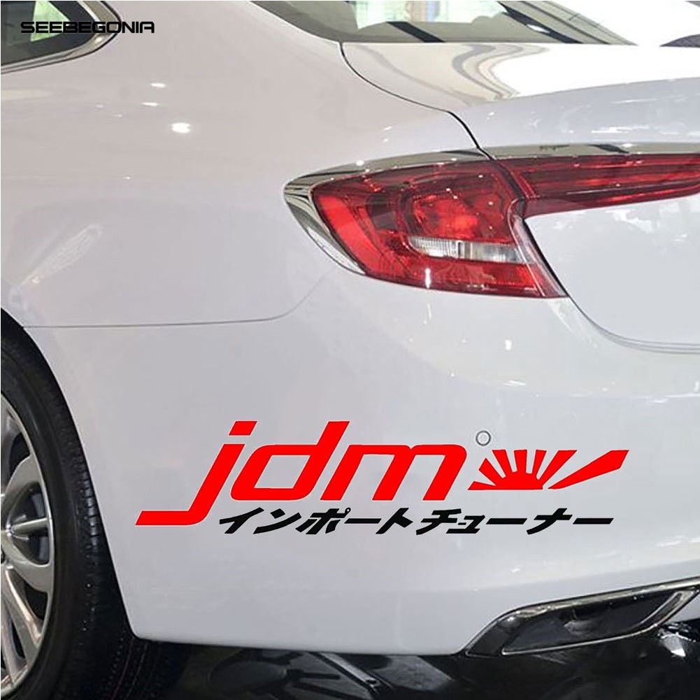 Decal DáN Trang Trí Xe Hơi Chữ NhậT BảN SBG JDM PhảN Quang