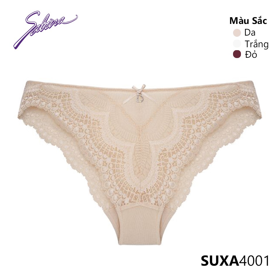 Quần Lót Lưng Vừa Phối Ren Màu Da, Trắng Hoặc Đỏ Fashion Gorgeous By Sabina SUXA4001