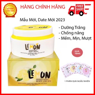 Kem Dưỡng Trắng Da Body Lemon Chanh- Tặng Gói Ủ Trăng Collagen Lemon Chanh-Chính Hãng-Date 2022