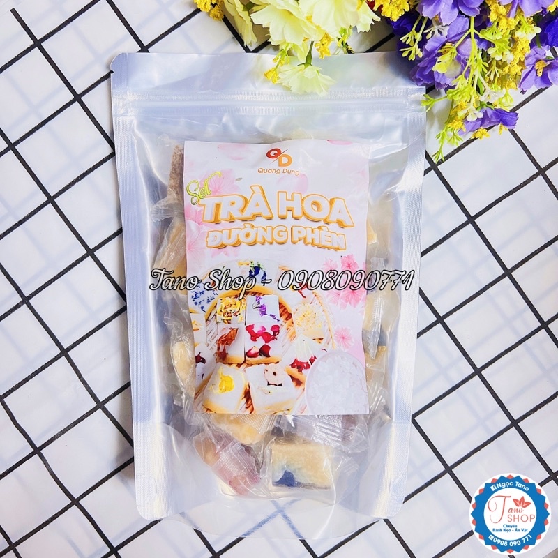 1 kg Trà hoa cúc đường phèn viên nén - nhiều loại hoa