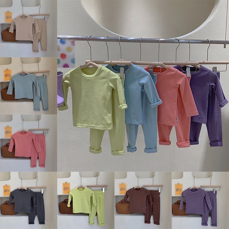 Bộ đồ ngủ tay dài lưng cao chất liệu mềm mại thoải mái cho bé