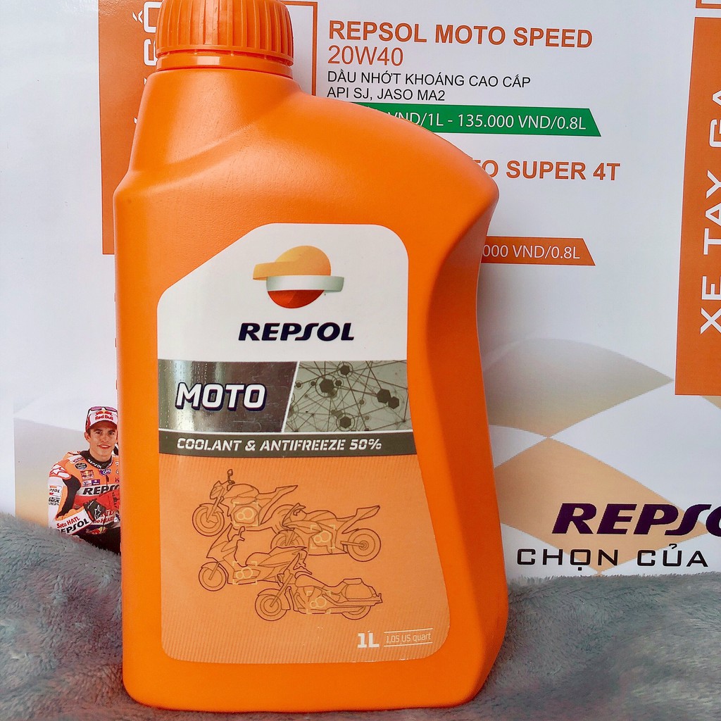 Nước làm mát động cơ Repsol Moto Coolant And Antifreezer 1L