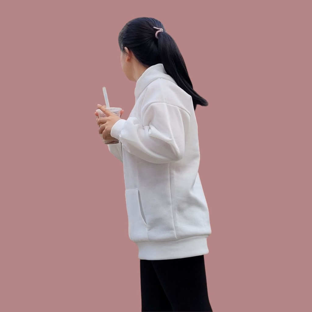 Áo Hoodie nỉ siêu đẹp với hai màu đen trắng | BigBuy360 - bigbuy360.vn