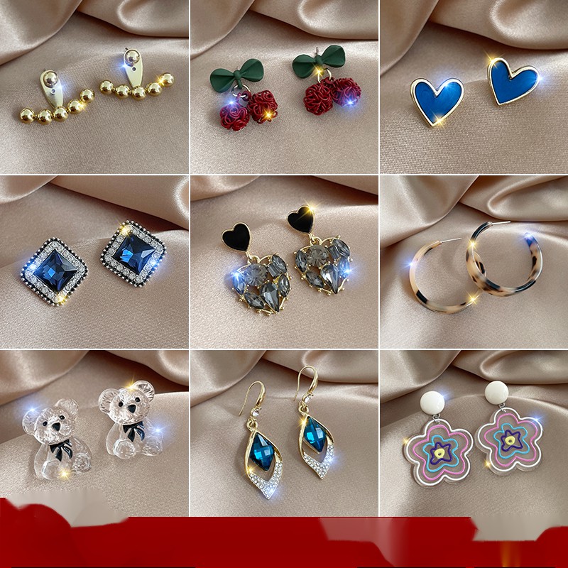 Khuyên Tai Kim Bạc 925 Đính Ngọc Trai Cao Cấp