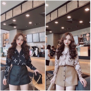 Sơ mi lụa LV