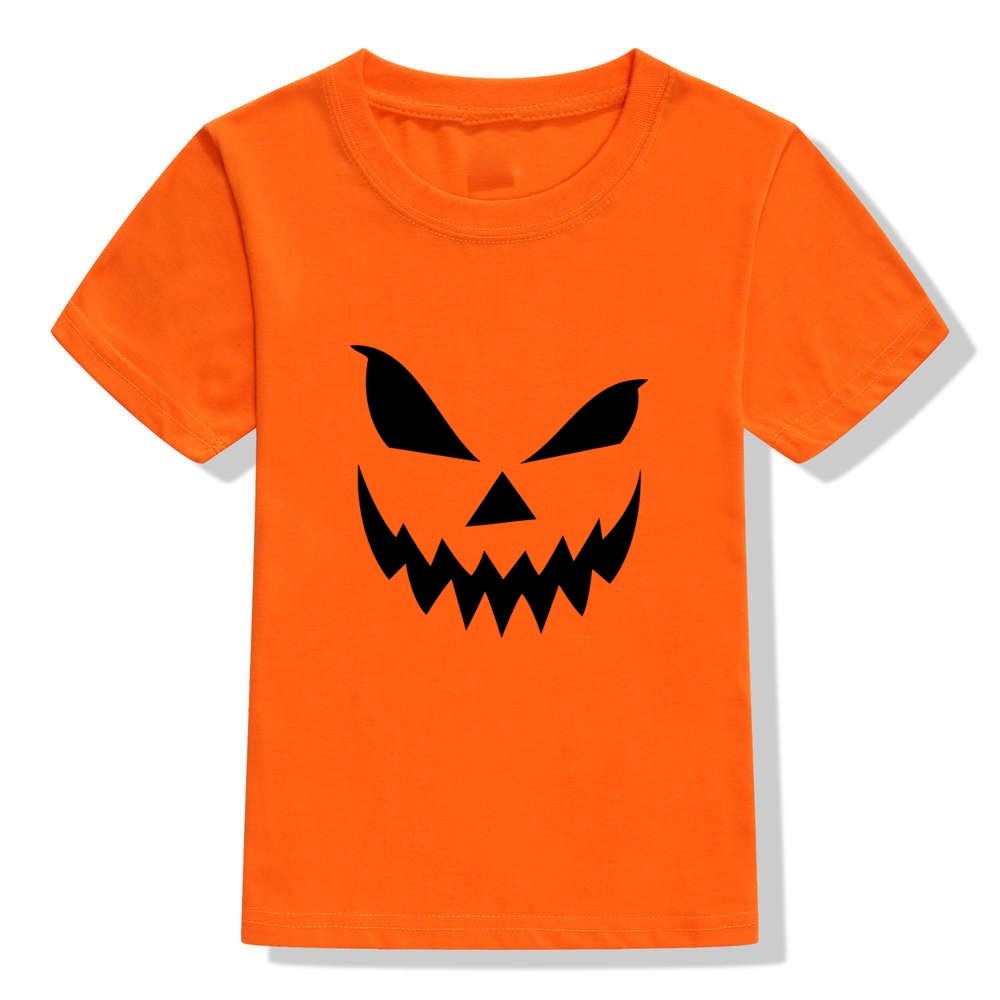 Halloween Ngộ nghĩnh Trẻ Em Đảng Áo Unisex Trẻ Em Tay Ngắn Áo Thun Thường Tập Đi Bé Trai Bé Gái Áo Thun Áo Trang Phục
