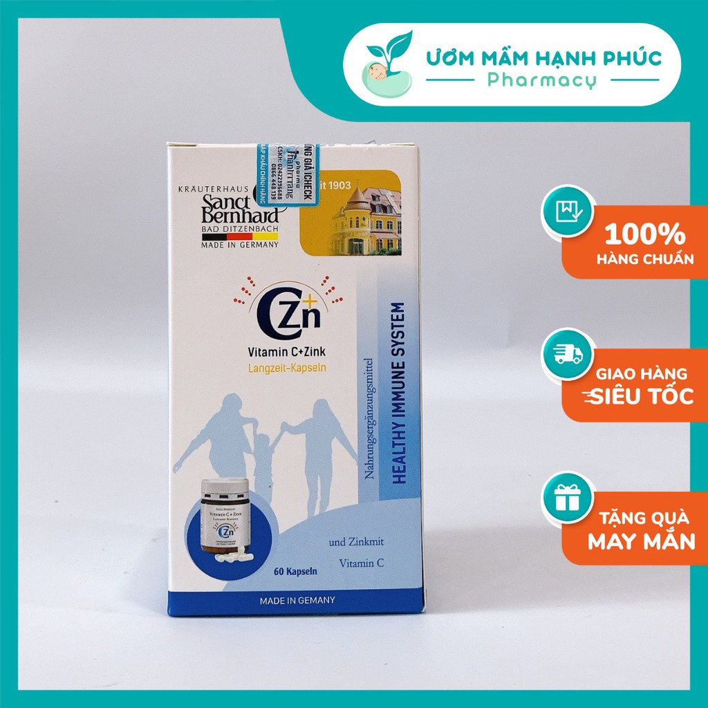 Viên uống Vitamin C và Kẽm - ZinkC   hỗ trợ vô sinh, hiếm muộn