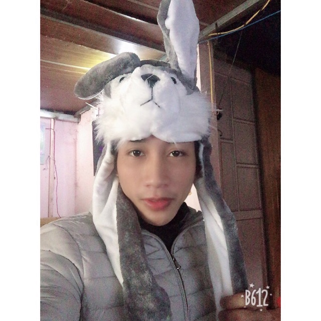 Mũ sói điều khiển tai, mũ chó husky tai vểnh
