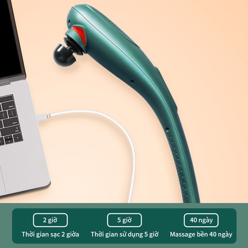 Máy Massage Cầm Tay gậy điện xoa bóp Chuyên Sâu Vai Cổ, Chân, Lưng, Tay, Giảm Đau Cứng Cơ BeautyCare