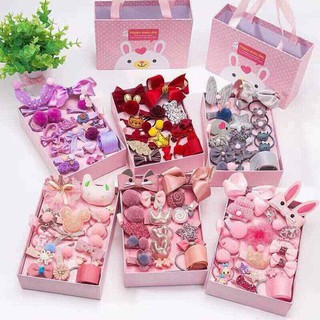 Set kẹp tóc 18 chi tiết bé gái