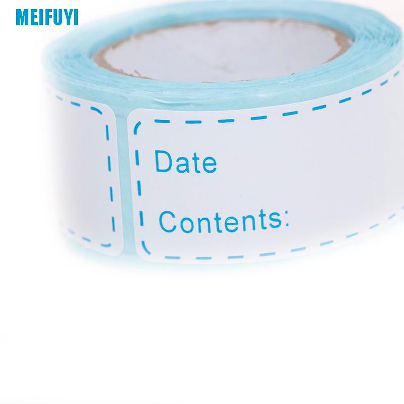 Nhãn dán ghi thông tin bảo quản thực phẩm trong tủ lạnh