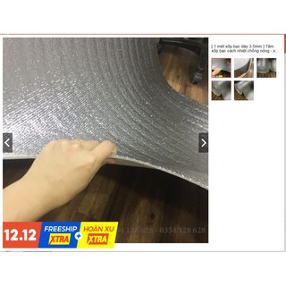 Cuộn 20 mét xốp bạc 3,5ly ( kích thước ngang 1m dài 20m )