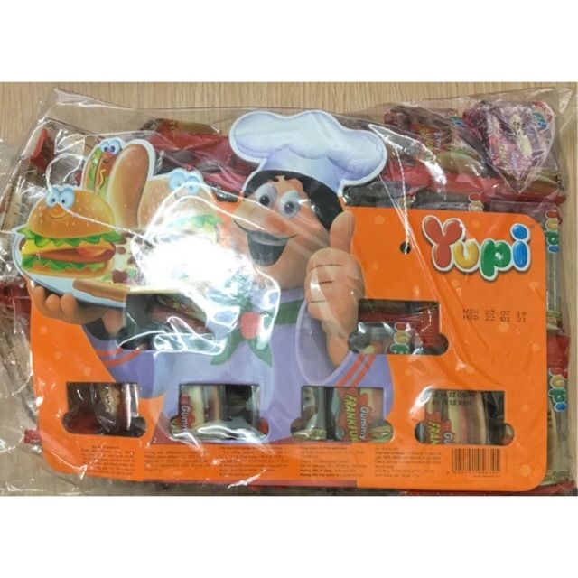 Bịch 60 chiếc kẹo Yupi Burger