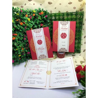 Thiệp cưới số lượng ít-In Bạch Dương