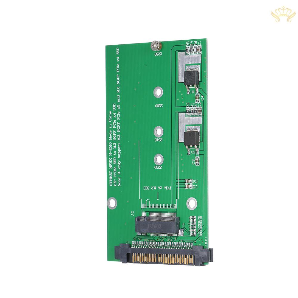 New  NVME to NGFF M-KEY Adapter Card U.2 to M.2 PCI-E Converter Card PCI-E 4X Interface and SATA Power Supply