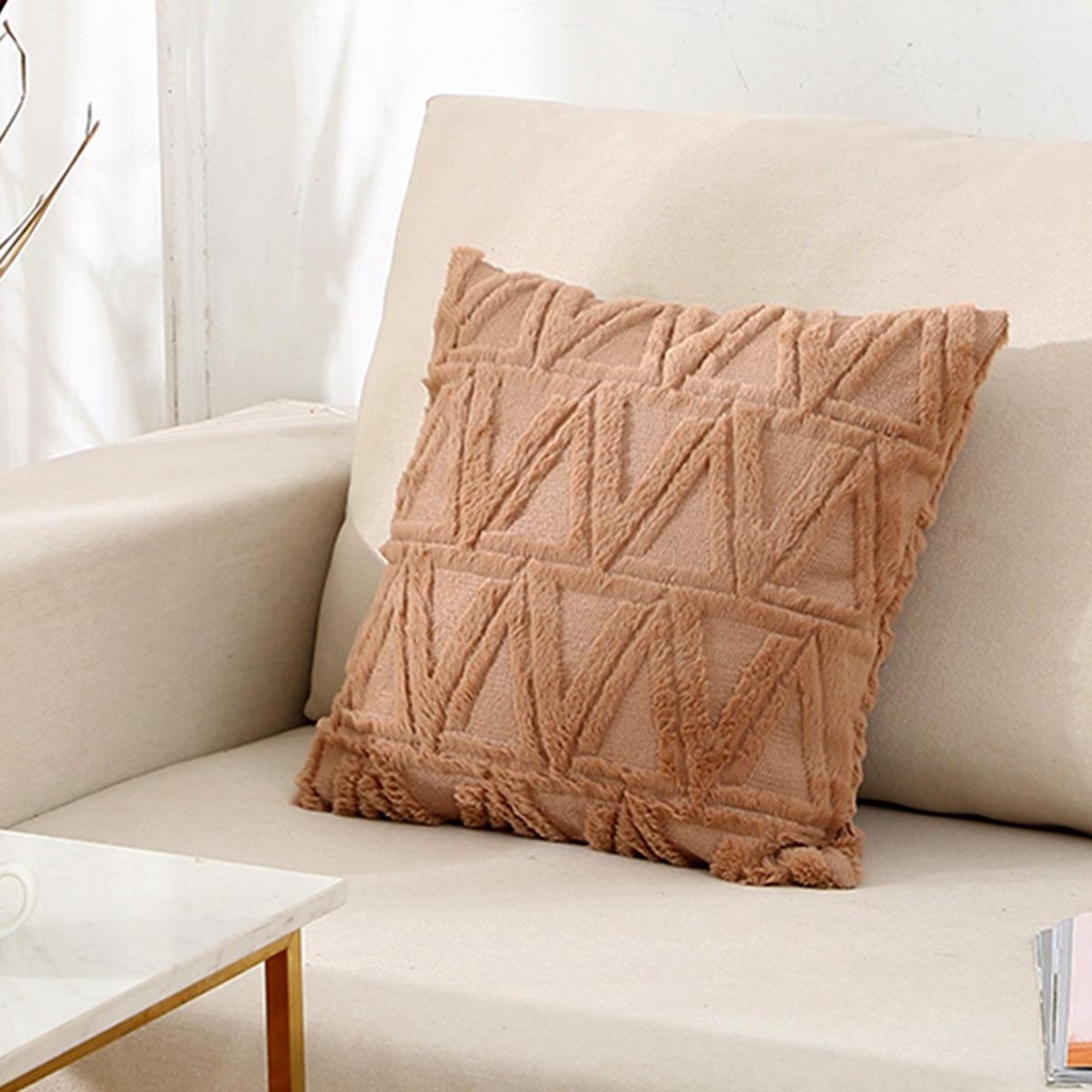 JARRED Vỏ Gối Nhung Mềm Mại Hình Vuông Trang Trí Nhà Cửa / Phòng Ngủ