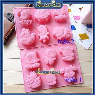 Khuôn Silicon Socola 3D Hình 12 Con Giáp