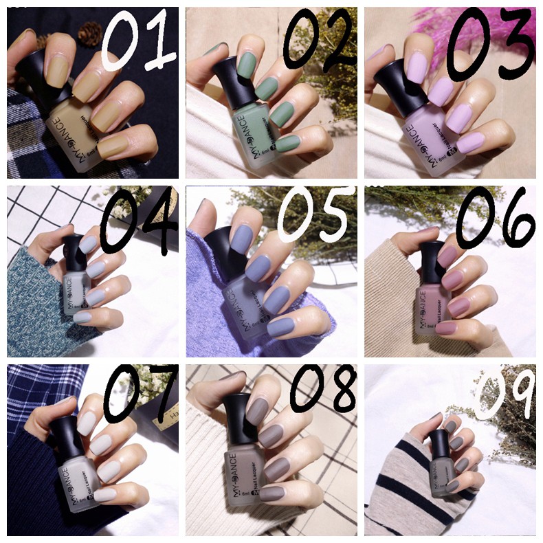 Sơn móng tay hiệu ứng nhám satin 6ml  không độc hại