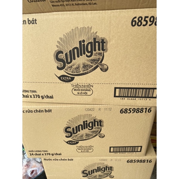 NƯỚC RỬA CHÉN SUNLIGHT THIÊN NHIÊN 375ml  nsx 2022 hsd 3 năm sau