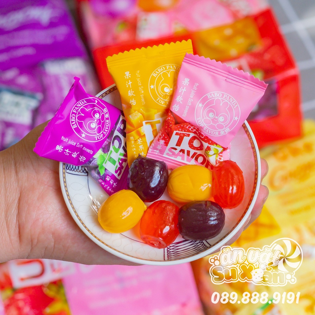 Kẹo dẻo trái cây UKF mix vị Ăn Vặt Su Xoắn