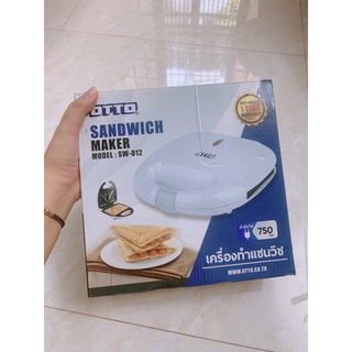 Máy nướng bánh mỳ kẹp mini 4 in 1 hãng otto thái lan
