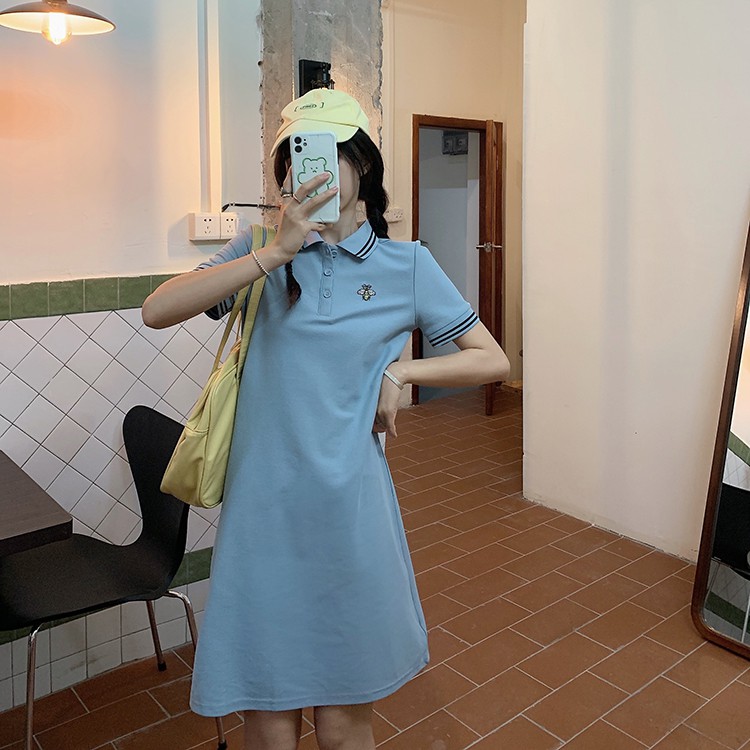 Váy Thun Polo Suông Co Giãn Nhẹ Nhàng Dễ Thương