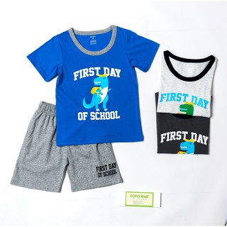 Bộ cộc tay bé trai, đồ bộ bé trai vnxk (Sz 09-21kg) VNXK chất liệu 100% cotton thấm hút mồ hôi thoáng mát [Hình Thật]