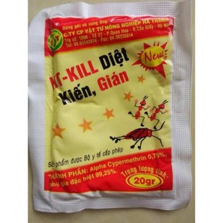 Set 10 gói thuốc diệt kiến gián mối HT - KILL gói 10gram