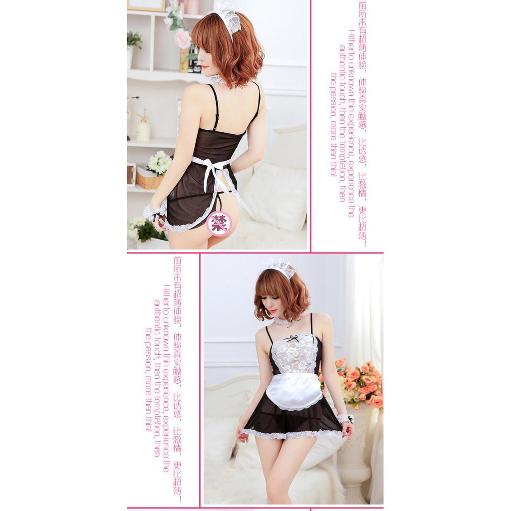 [3704] Set đồ ngủ sexy Cosplay cô hầu gái | BigBuy360 - bigbuy360.vn