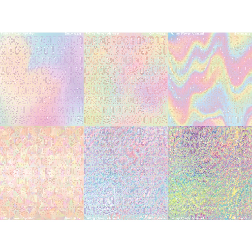 ALPHABET STICKER | Design by MAZE - Border sticker, sticker chữ cái và khung chữ