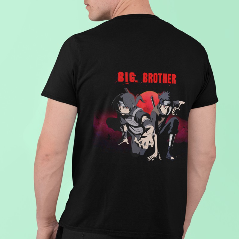 Áo Ngắn Tay Không Cổ ITACHI VS SHISUI BIG BROTHER