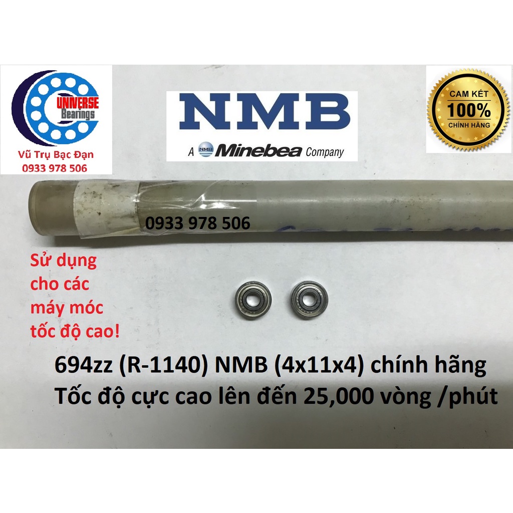 Vòng bi Bạc đạn 604,688, 693, 694, 696, 699, MR104zz Nhật chính hãng dùng cho máy công nghiệp tốc độ cao.
