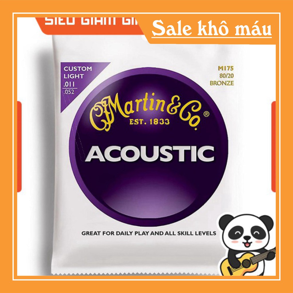 [Giảm Giá] Dây đàn guitar Acoustic Martin & Co M175 (Martin M175) [Size 11] - Dòng Chuyên Nghiệp