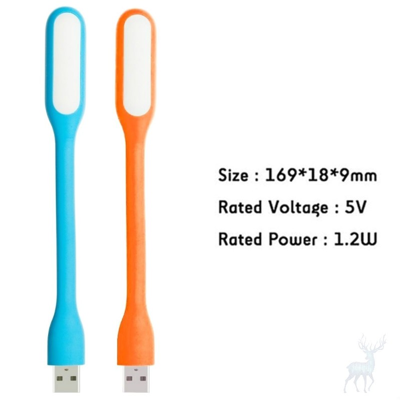 1 Đèn led usb mini 5v 1.2w 9 Màu Bằng Da Dùng Đọc Sách Ban Đêm