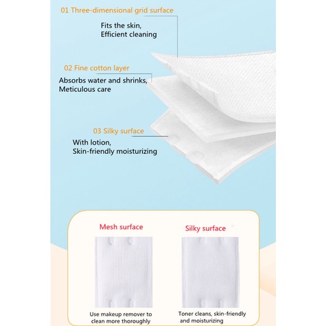Set 1000 / 222/50 miếng bông Cotton tẩy trang làm sạch da hàng ngày