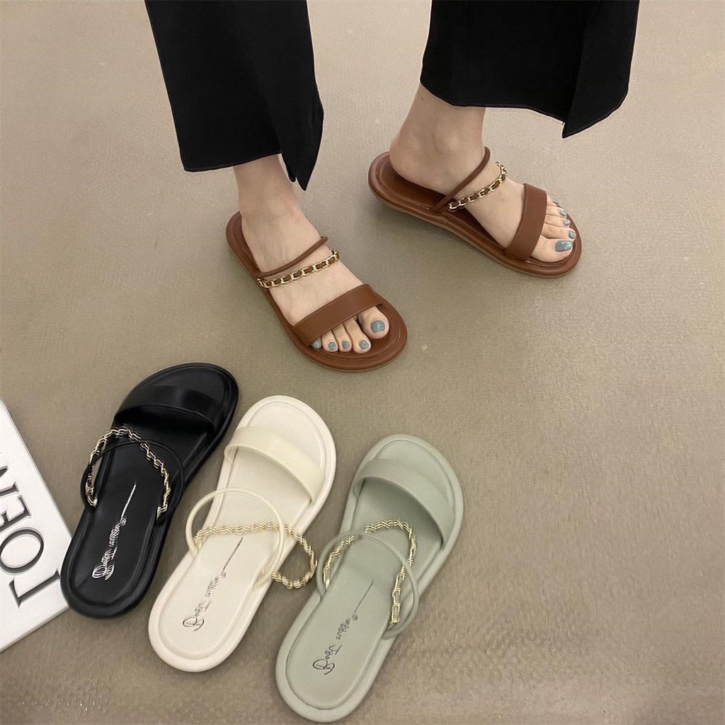 Xăng đan Đế Bằng Thời Trang Mùa Hè Dành Cho Nữ