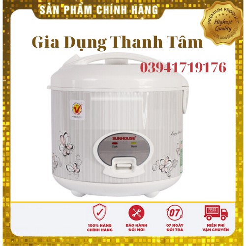 Nồi cơm điện 1,8L Sunhouse chính hãng SHD8601