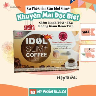 Cà Phê Giảm Cân Idol Slim Coffee Thái lan, Giảm Mạnh, Giảm 3-5kg tùy theo cơ địa ( hộp 10 gói )
