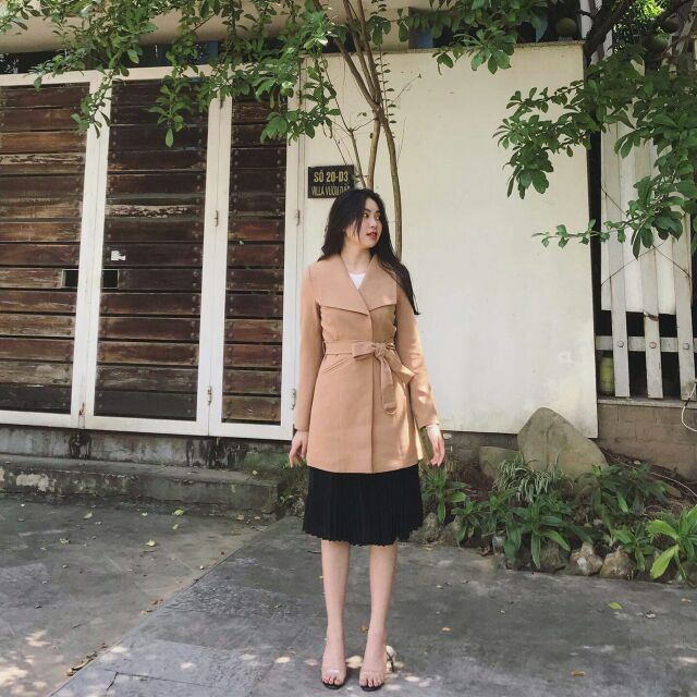 Áo manto dạ chun xịn đẹp bao chất,dáng