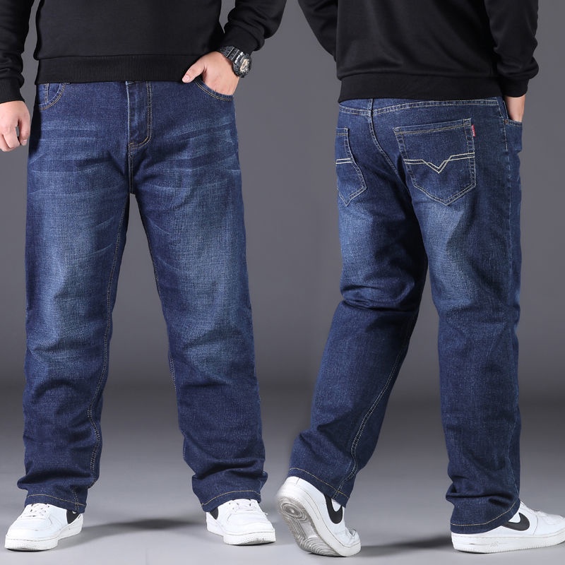 Quần Jeans Denim Lưng Cao Dáng Ôm Size Lớn Thời Trang Xuân Hè Cho Nam