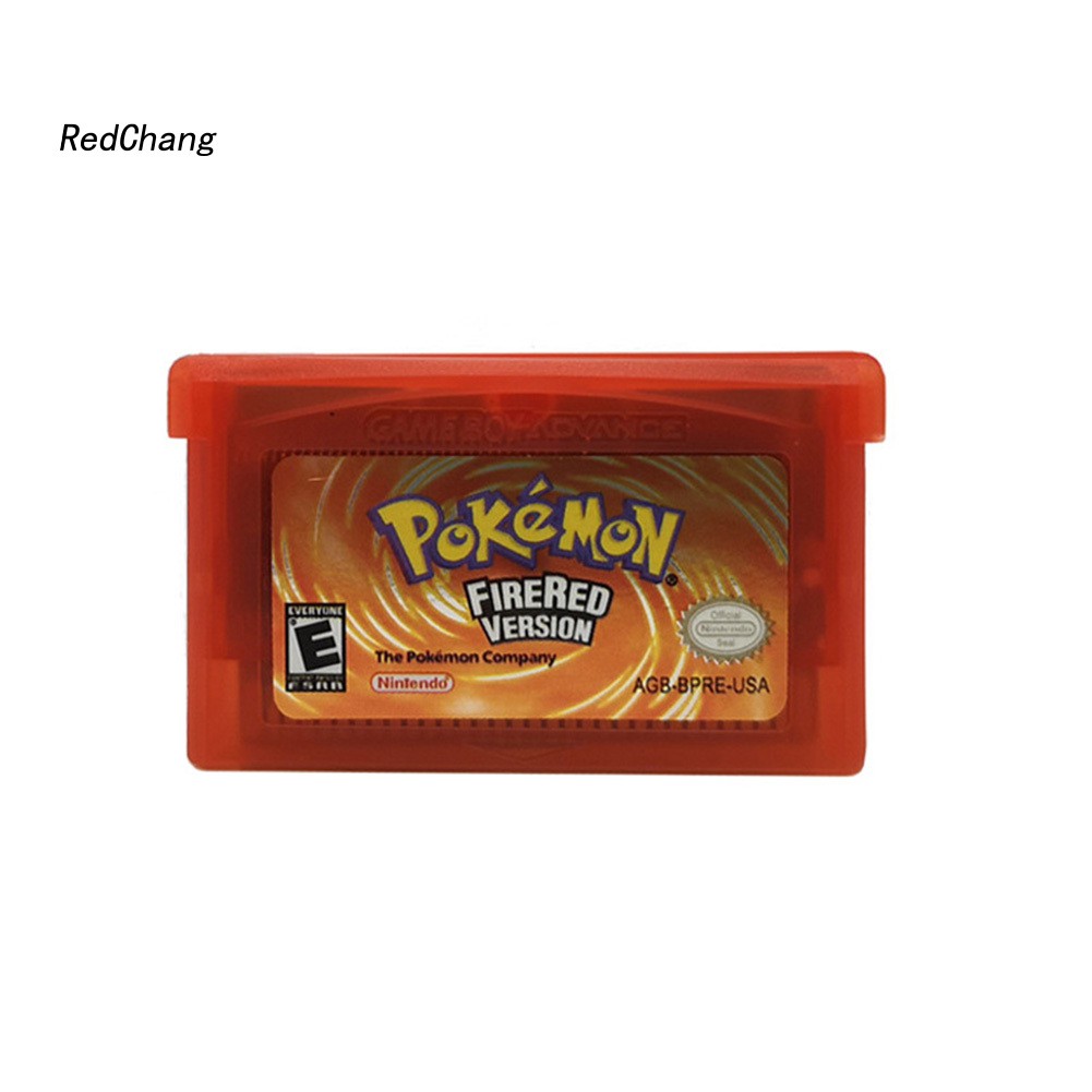 Thẻ Chơi Game Pokemon Màu Ngọc Lục Bảo / Lửa / Đỏ / Xanh Lá / Ruby Cho Gba