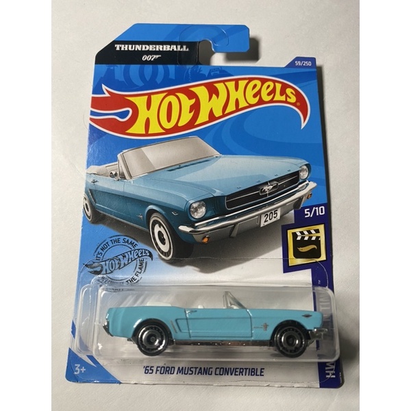 [HÀNG MỚI CHÍNH HÃNG] Xe Hot Wheels '65 FORD MUSTANG CONVERTIBLE.