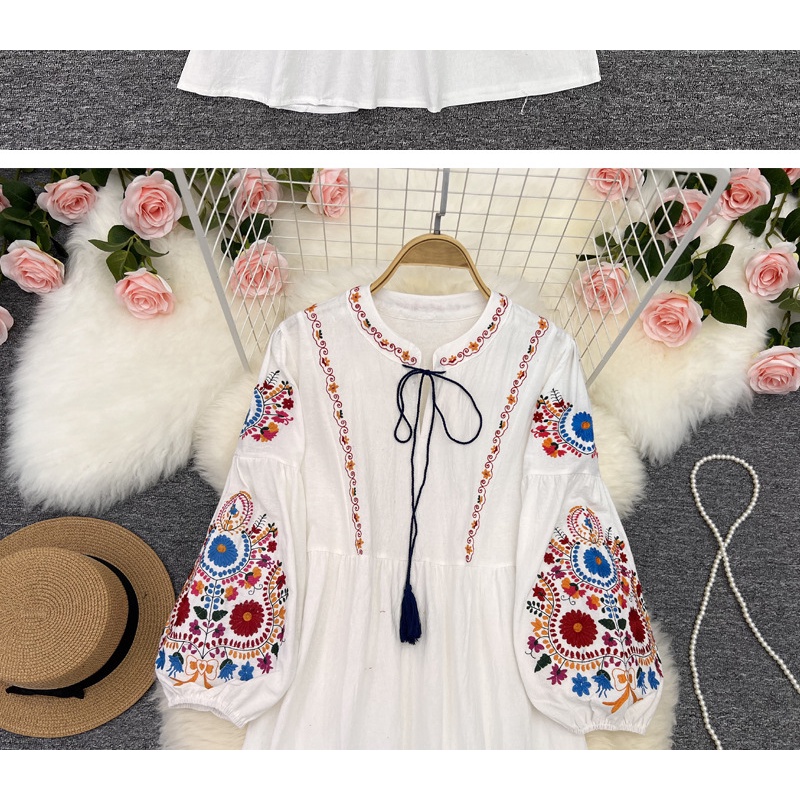 Váy boho thêu sắc nét siêu đẹp