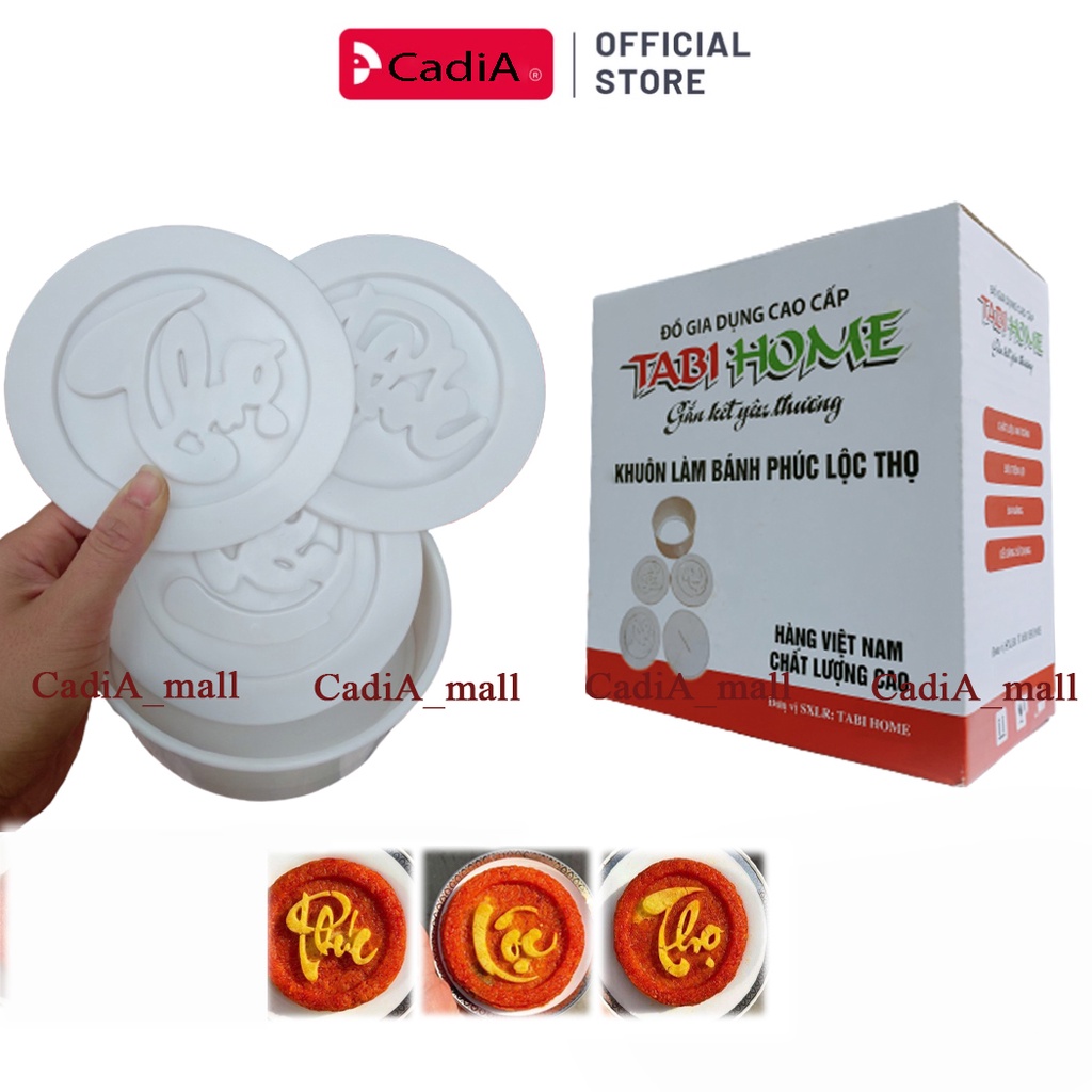 Khuôn xôi, khuôn làm bánh phúc lộc thọ bằng nhựa thực phẩm cứng chịu lực an toàn vệ sinh Việt Nhật