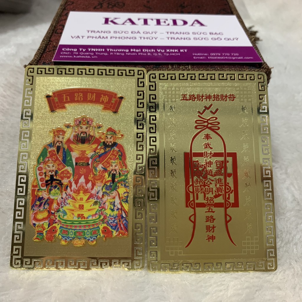 Kim bài ngũ lộ chất liệu đồng thau ( KBNL10 )